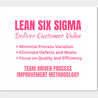 Lean Six Sigma - Deliver Customer Value Posters and Art